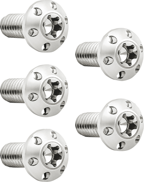 Bolt Kit - Holeshot/Brake Rotor/Rear - Hub Mount - Polished - 3/8\"-16 x 1\" - 5 Pack