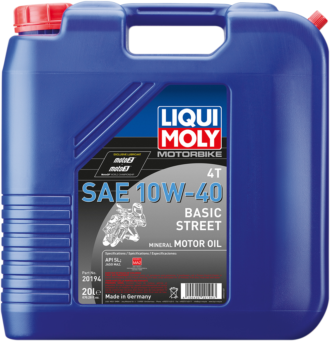 Basic Street 4T Oil - 10W-40 - 20L