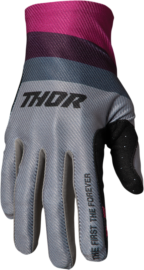 Assist React Gloves - Gray/Purple - XS