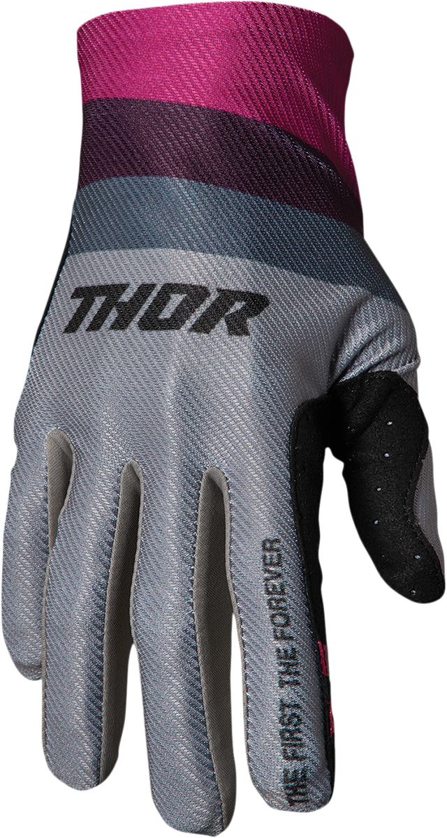 Assist React Gloves - Gray/Purple - Medium