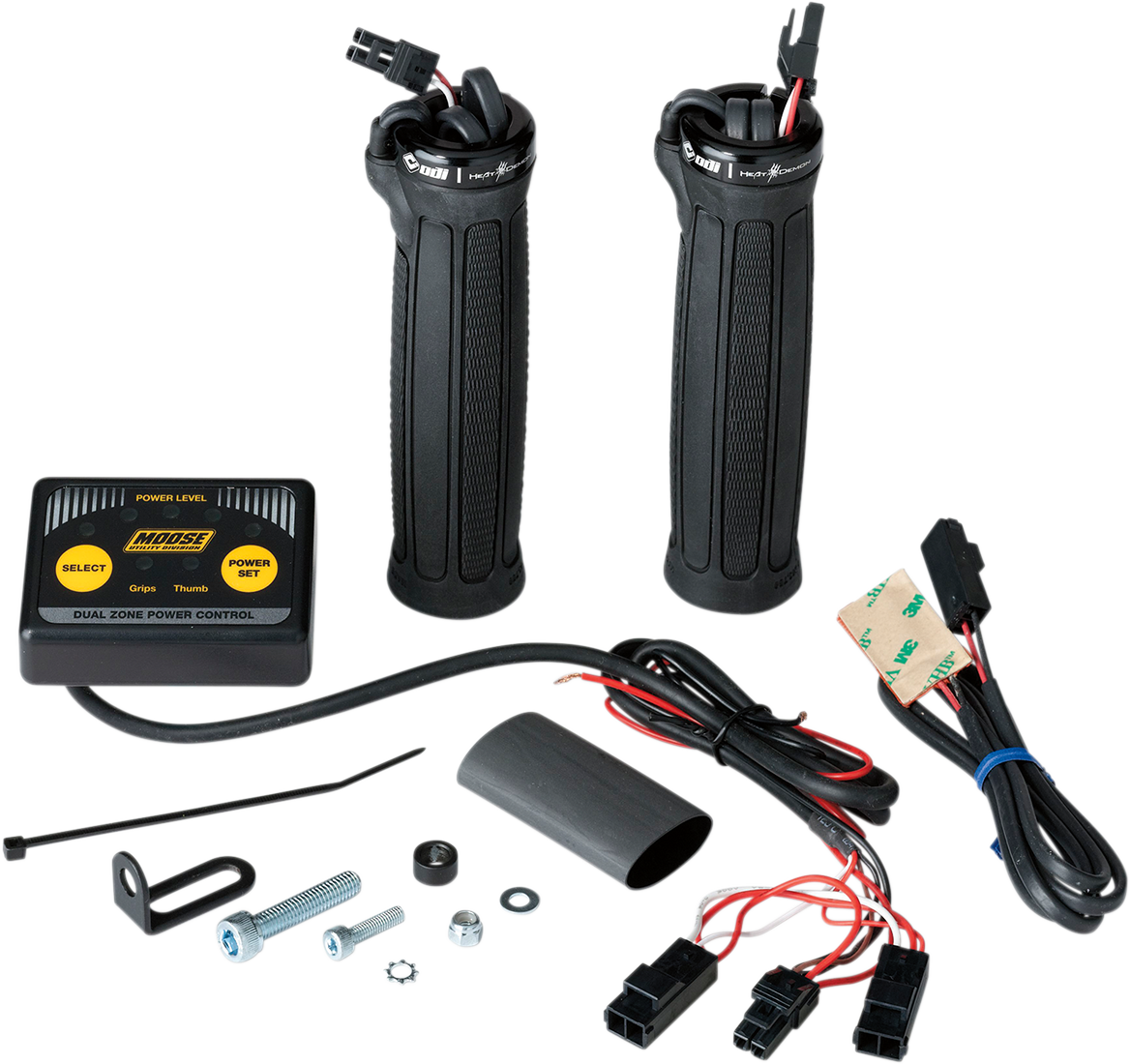 Clamp-On Dual Zone Heated Grip Kit for ATVs - Thumb Warmer