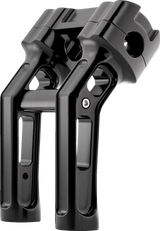 Method Kickback Handlebar Riser - Softail Gauge Cut-Out - 7\" - Black 2018 - 2024