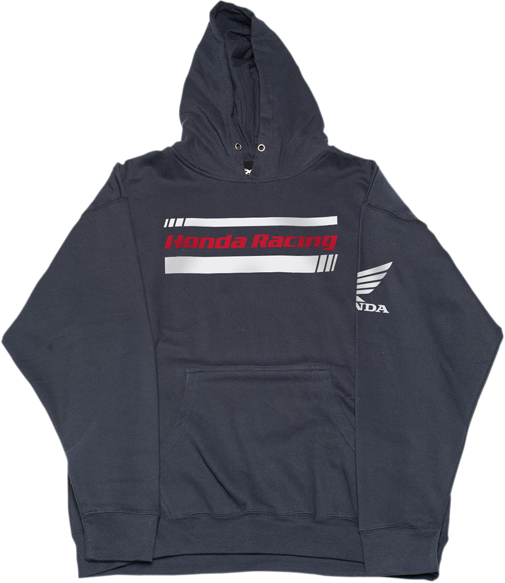 Youth Honda Racing Stripes Hoodie - Navy - XL