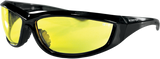 Charger Sunglasses - Gloss Black - Yellow