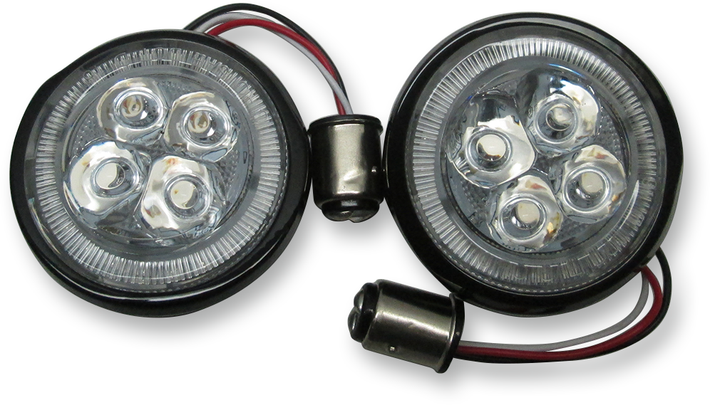 Rear Signal Light Inserts - Black - Red Lens 2007 - 2020