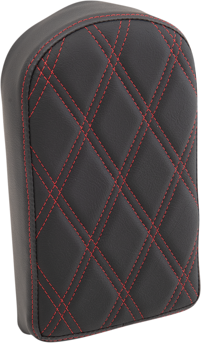 Sissy Bar Pad - Double Diamond - Red - Tall