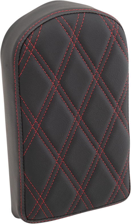 Sissy Bar Pad - Double Diamond - Red - Tall
