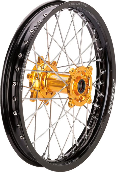 Wheel Assembly - SX-1 - Complete - Rear - Black Wheel/Gold Hub - 19x2.15 - Suzuki RM-Z 250/450 2005 - 2025
