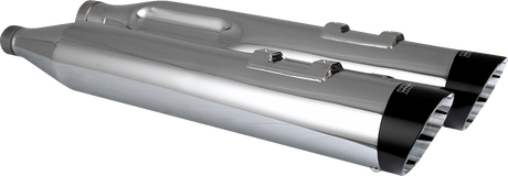Razorback 450 Slip-On Mufflers - Chrome - M8 Bagger 2017 - 2025