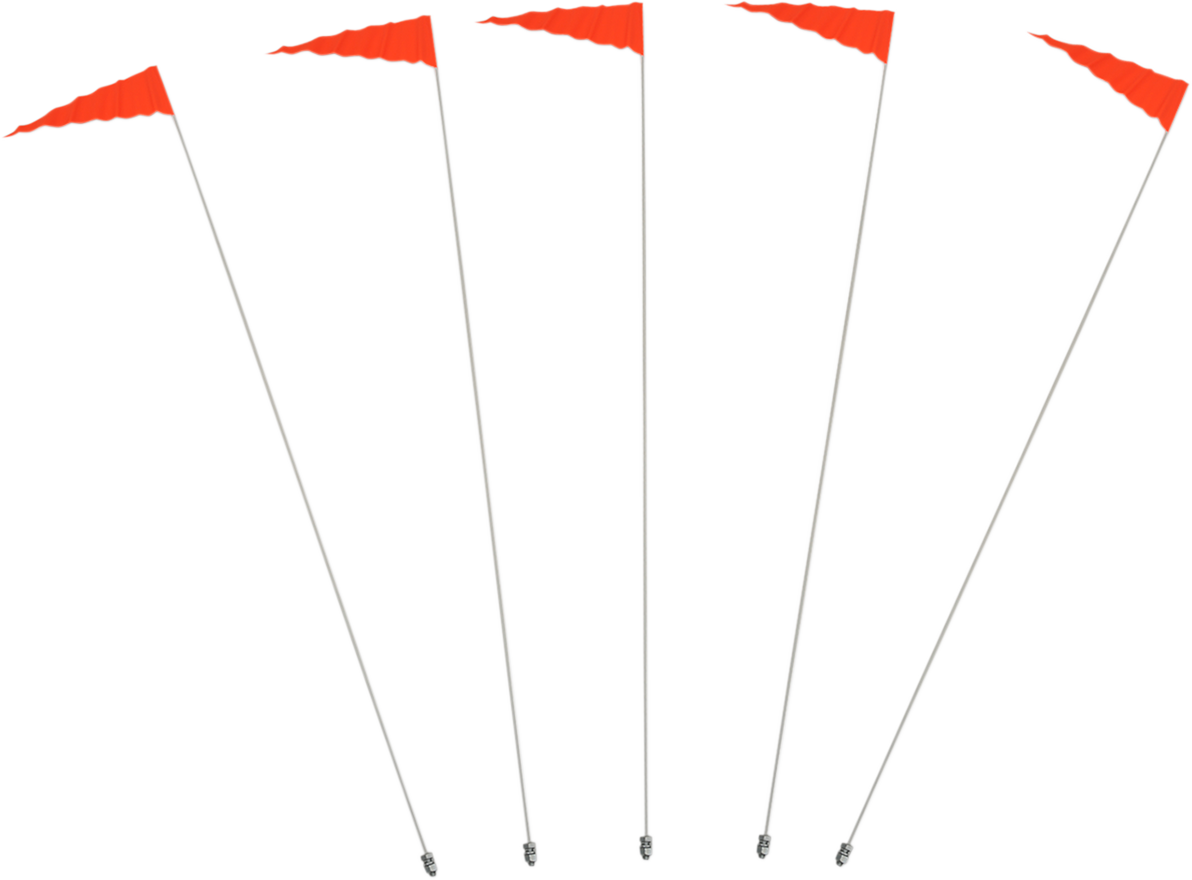Flag and Pole - 6\' White Pole - 5 Pack