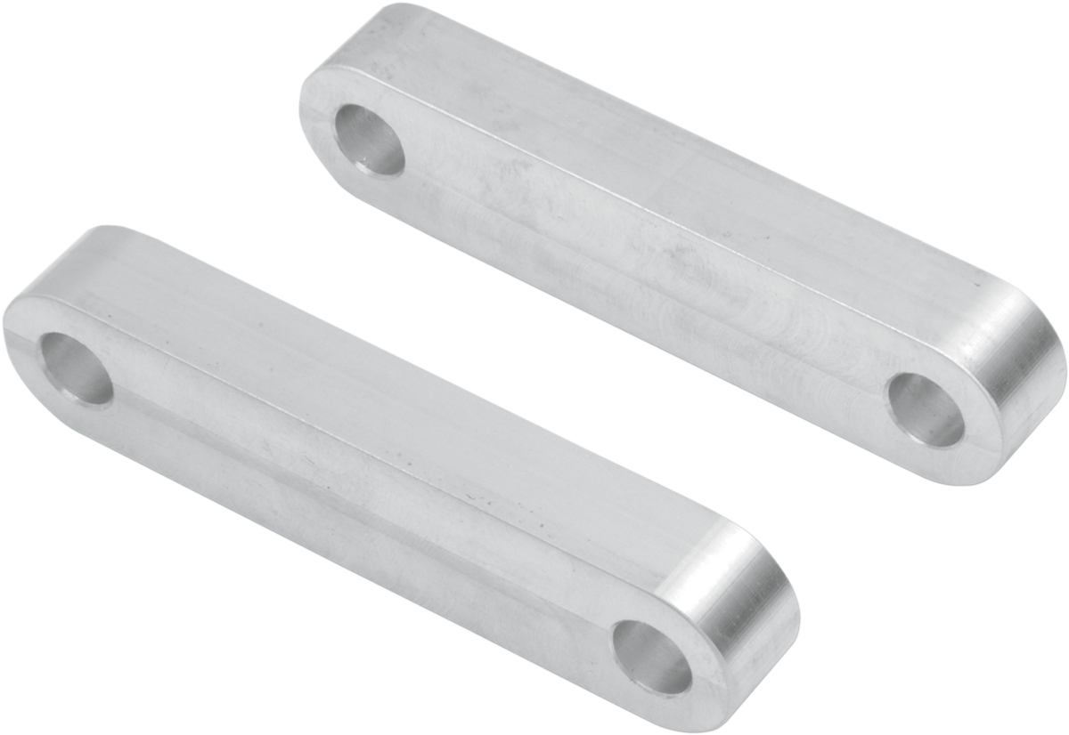 Hugger Front Fender Mounting Blocks - For 21\" Wheels - Satin 1984 - 2013