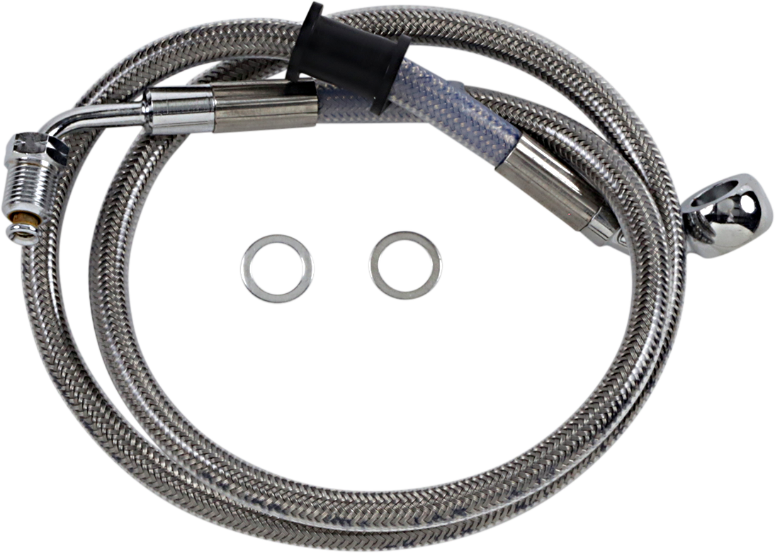 Brake Line - +8\" - Stainless Steel - \'18-\'21 Softail 2018 - 2023