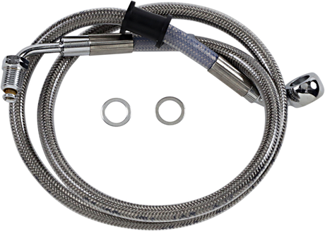 Brake Line - +8\" - Stainless Steel - \'18-\'21 Softail 2018 - 2023