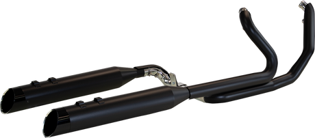 2:2 Exhaust with 4.5\" Muffler - Black - FL 2017 - 2022