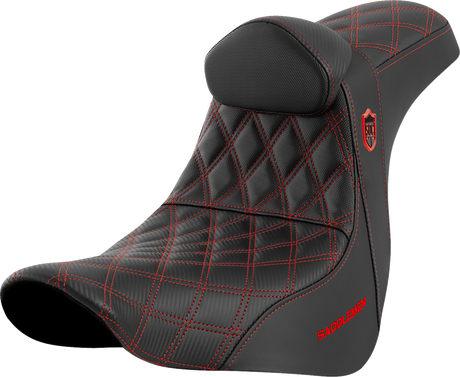 Pro Series SDC Performance Seat - with Backrest - Red Stitch - FL/FX \'18-\'23 2018 - 2023