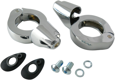 Turn Signal Mount - 41 mm - Chrome