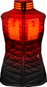 Women\'s 7V Khione Puffer Heated Vest 2.0 - Black - XL