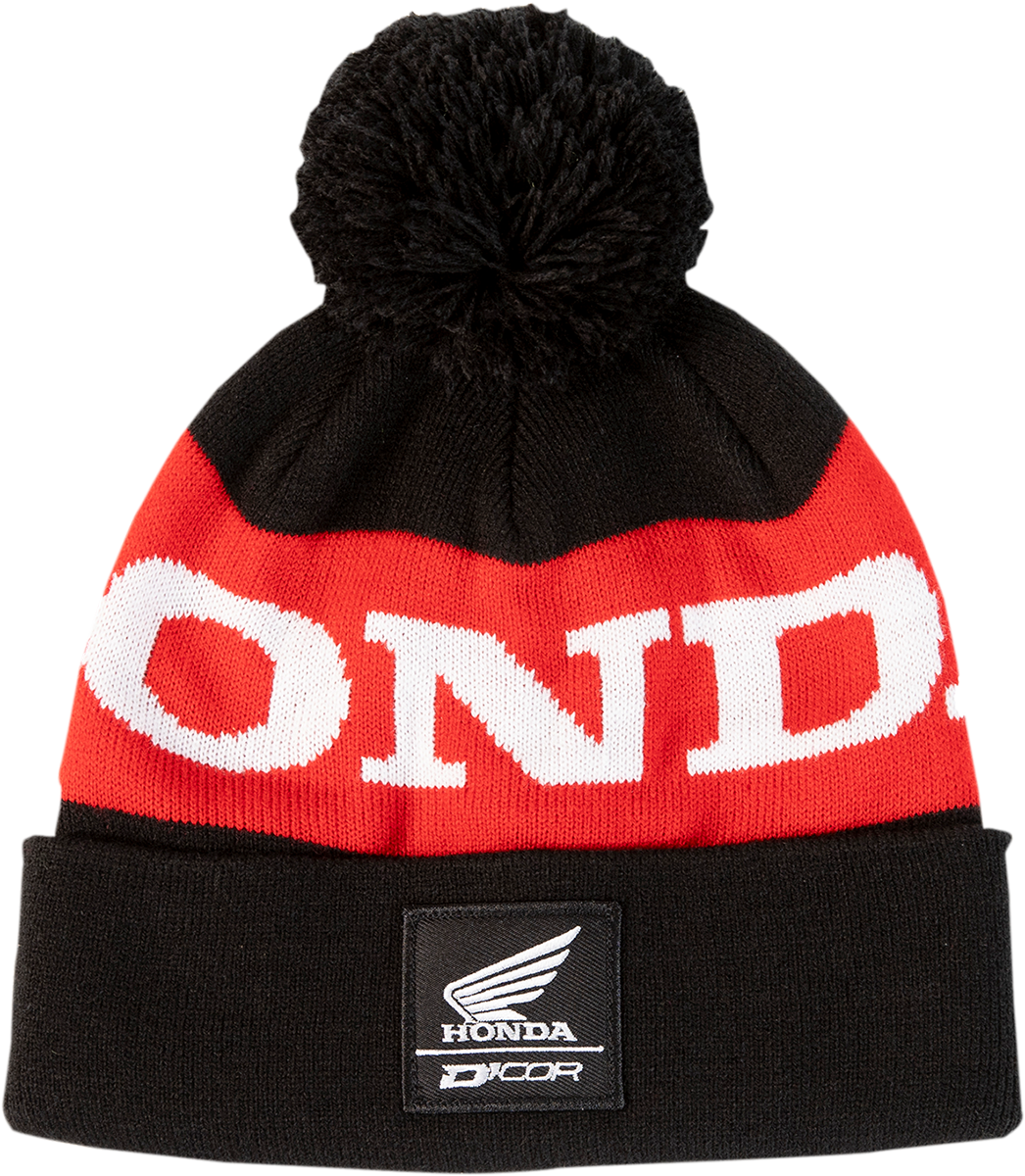 Honda Stripe Beanie - Black/Red