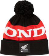 Honda Stripe Beanie - Black/Red