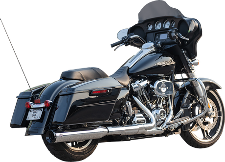 2-into-1 Swindler Exhaust Conversion Kit - 4-1/2\" - Chrome - M8 Touring 2017 - 2025