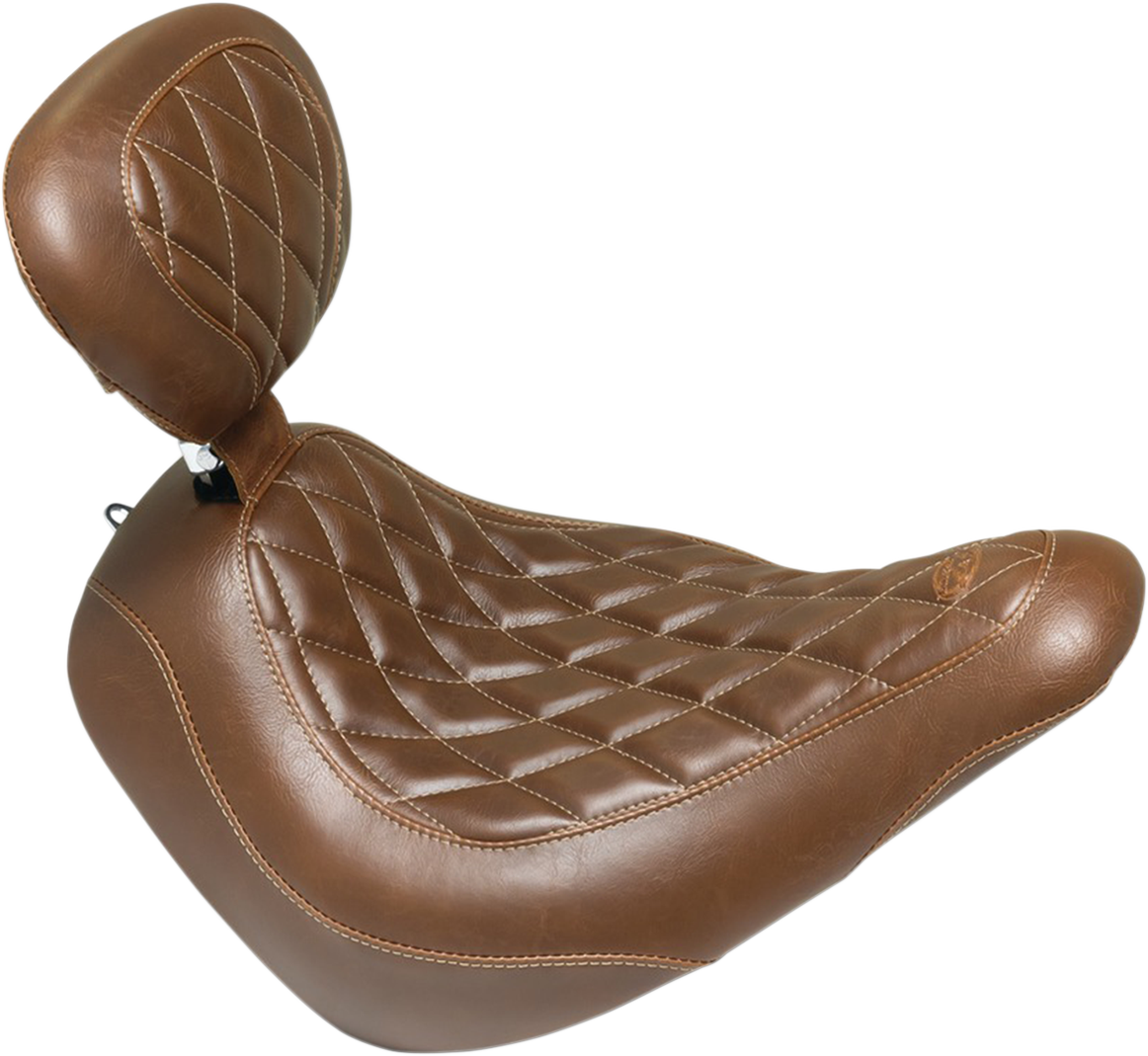 Seat - Wide Tripper™ Solo - with Backrest - Diamond - Brown 2018 - 2021