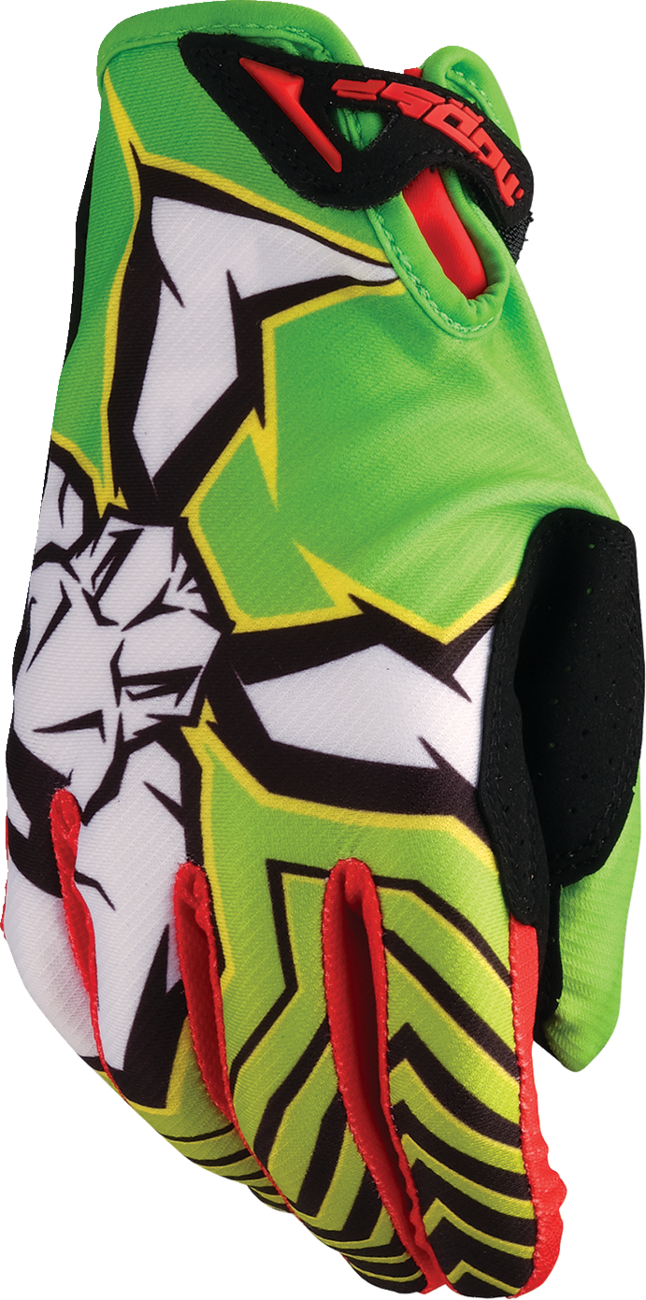 Agroid™ Pro Gloves - Green/Red - Large