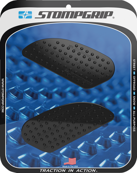 Traction Pad Tank Grips - Volcano - Black - Scrambler 2015 - 2025