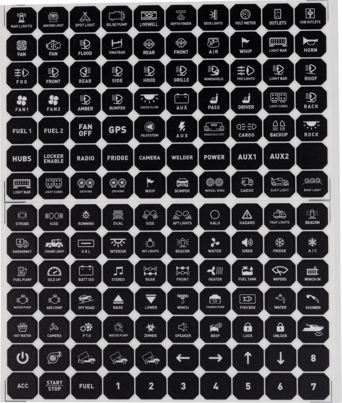 Gang Switch Panel - 12 Position