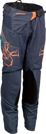 Youth Agroid Vented Pants - Blue/Orange - US 22