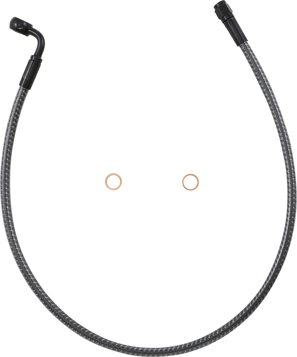 Brake Line - Front - 10 mm - 90° - 26\" - KARBONFIBR 2015 - 2017