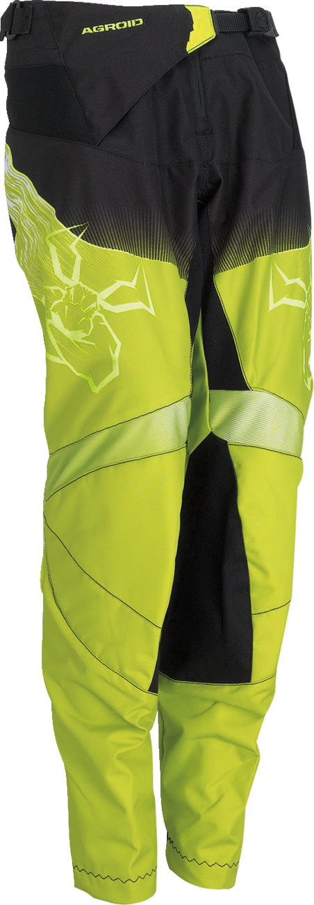 Youth Agroid Pants - Hi-Vis/Black - US 26