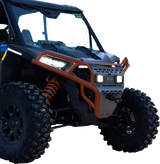 Front Bumper/Skid Plate with White Lights - Orange - RZR XP 1000 2024 - 2025