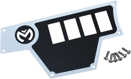 Dash Plate - Large - Left - White 2015 - 2019
