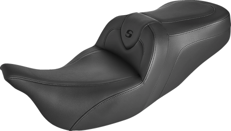 Roadsofa™ Seat - without Backrest - Black/Black Stitch - FLH/FLT \'08-\'23 2008 - 2023