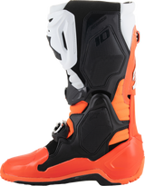 Tech 10 Enduro Boots - Fluorescent Orange/Black/White - US 7 / EU 40.5