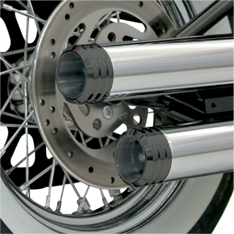 3\" Endcap - Black - Grooved