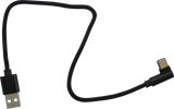 USB to 90° USB-C Cable - Charger - Single-End - 12\"