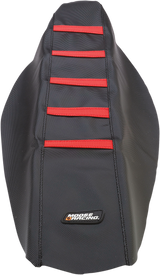 Ribbed Seat Cover - Black Cover/Red Ribs - Honda 2013 - 2017