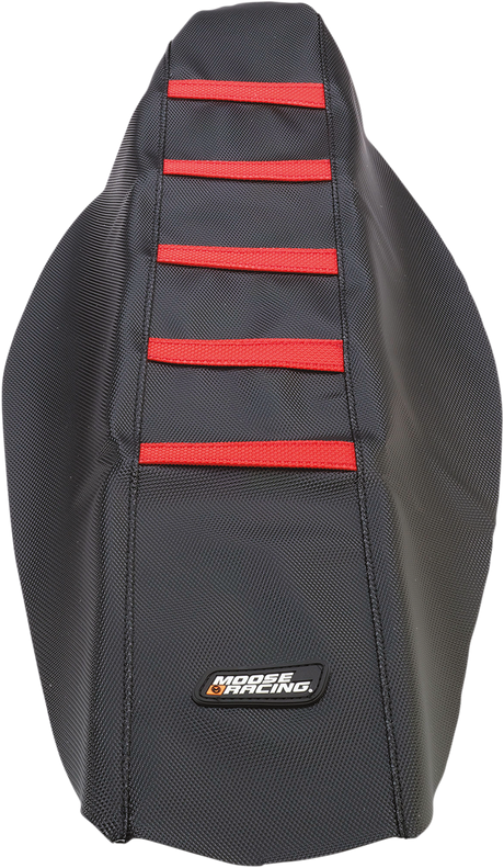 Ribbed Seat Cover - Black Cover/Red Ribs - Honda 2013 - 2017