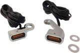 LED Handlebar Marker Lights - Chrome/Amber 2009 - 2017