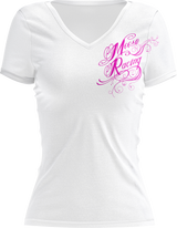 Women\'s Flourish Script T-Shirt - White - Small