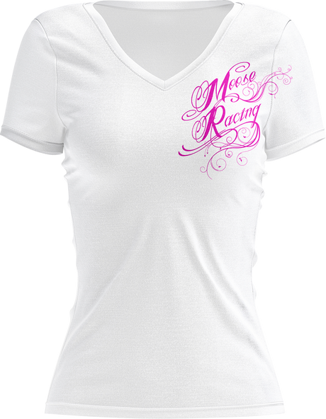 Women\'s Flourish Script T-Shirt - White - XL