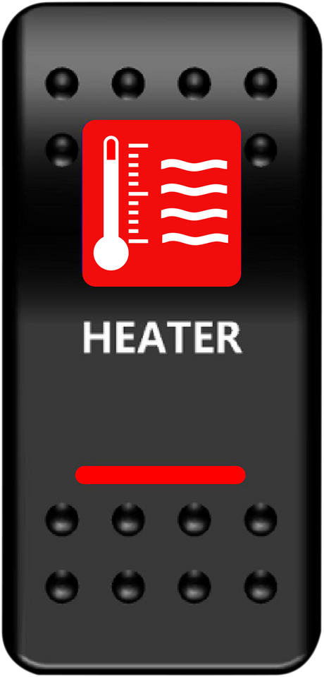 Rocker Switch - Heater - Red