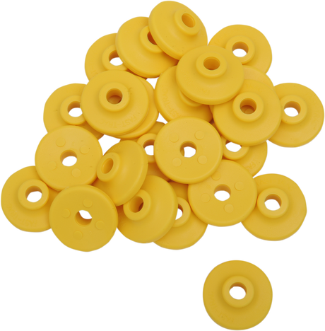 Extra Large Backer Plates - Yellow - Round - 24 Pack