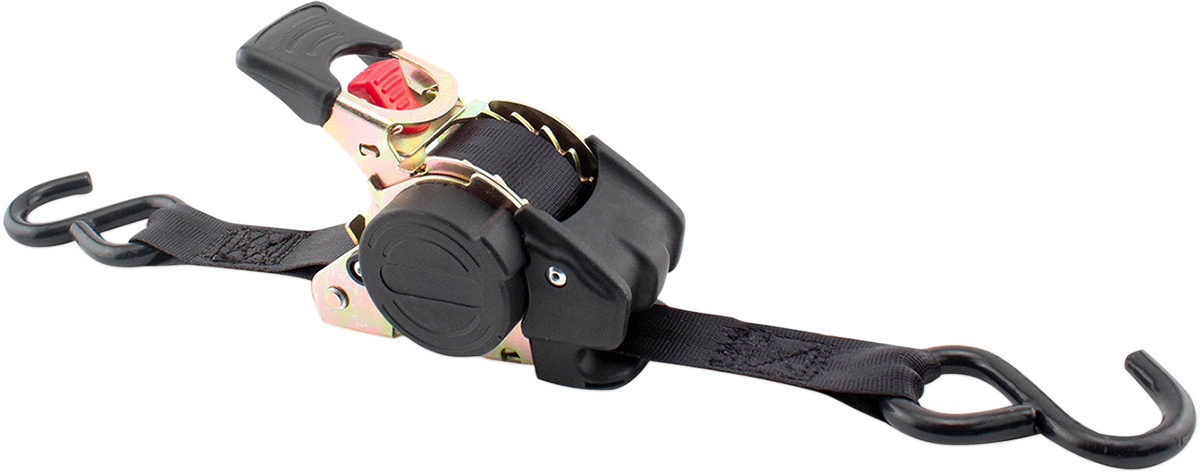 Retractable Ratchet Tie-Downs - 10\' - Black