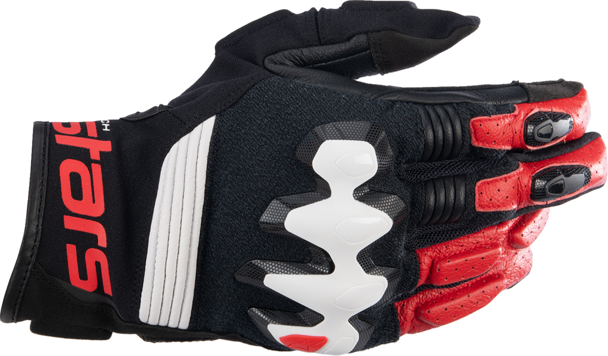 Halo Gloves - Black/White/Bright Red - Large