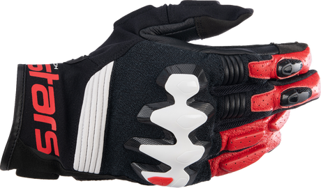 Halo Gloves - Black/White/Bright Red - Large