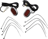 Antenna Grommet Light - Red Lens - Chrome 2006 - 2024