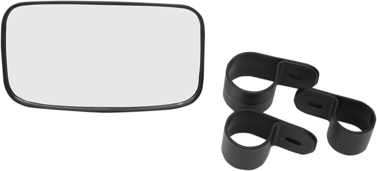 Mirror - Rear View - Rectangle - Black