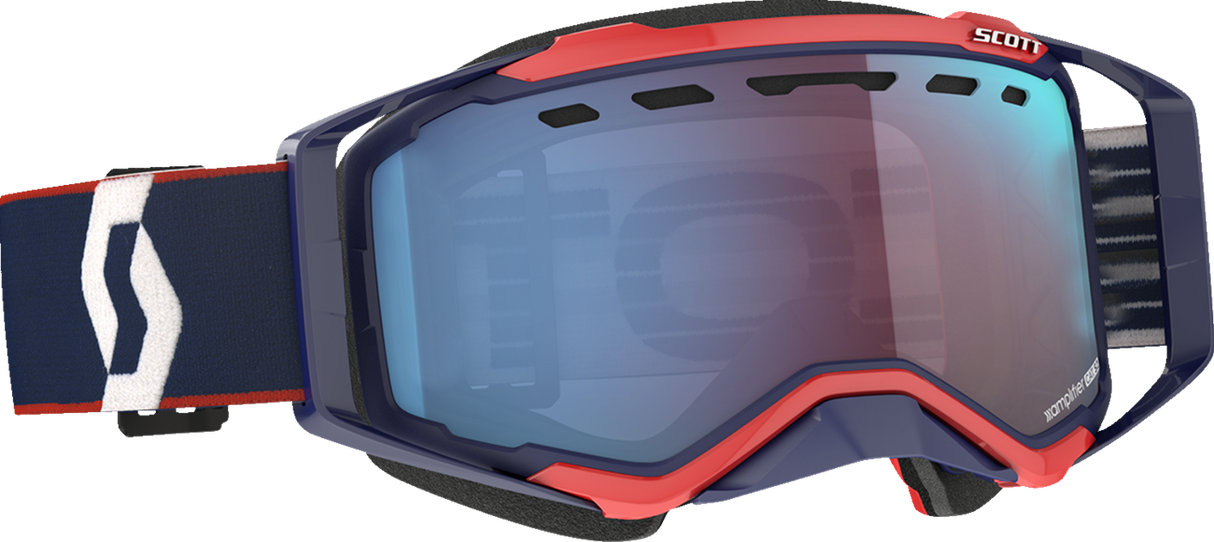 Prospect Snow Goggles - Blue/Red - Enhancer Blue Chrome